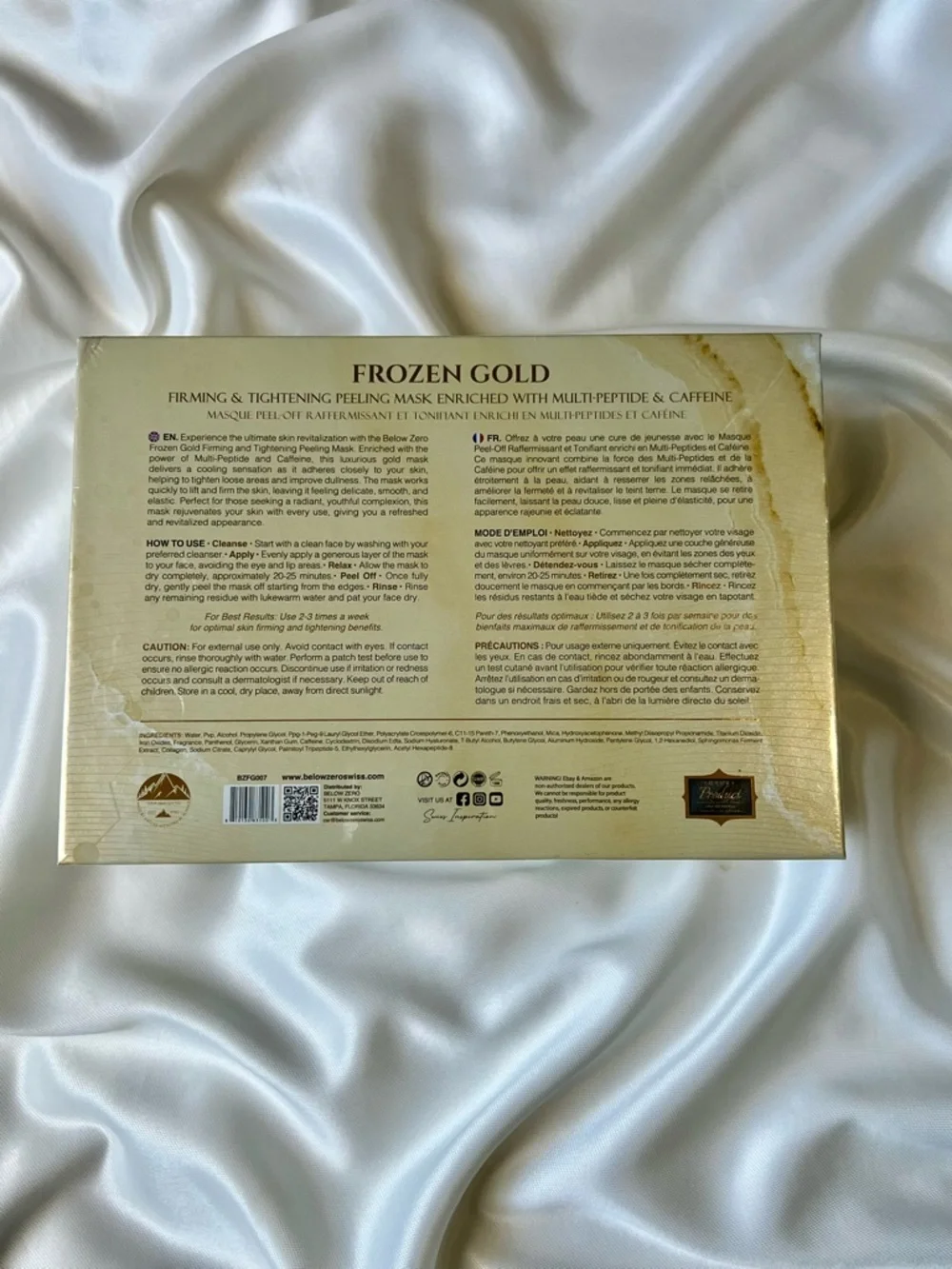 BELOW ZERO Frozen Gold Firming & Tightening Peeling Mask - Picture 3 of 5